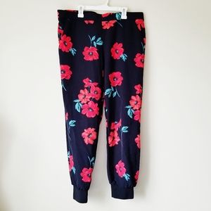 Express Parachute Poppy Print Joggers